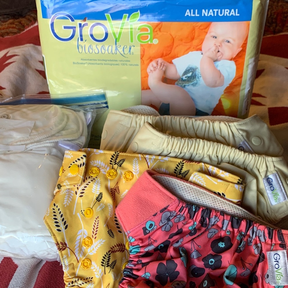 GroVia Cloth Reusable Diapers Like New